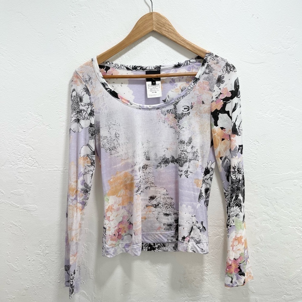 Just Cavalli Cotton Printed Long Sleeve Floral